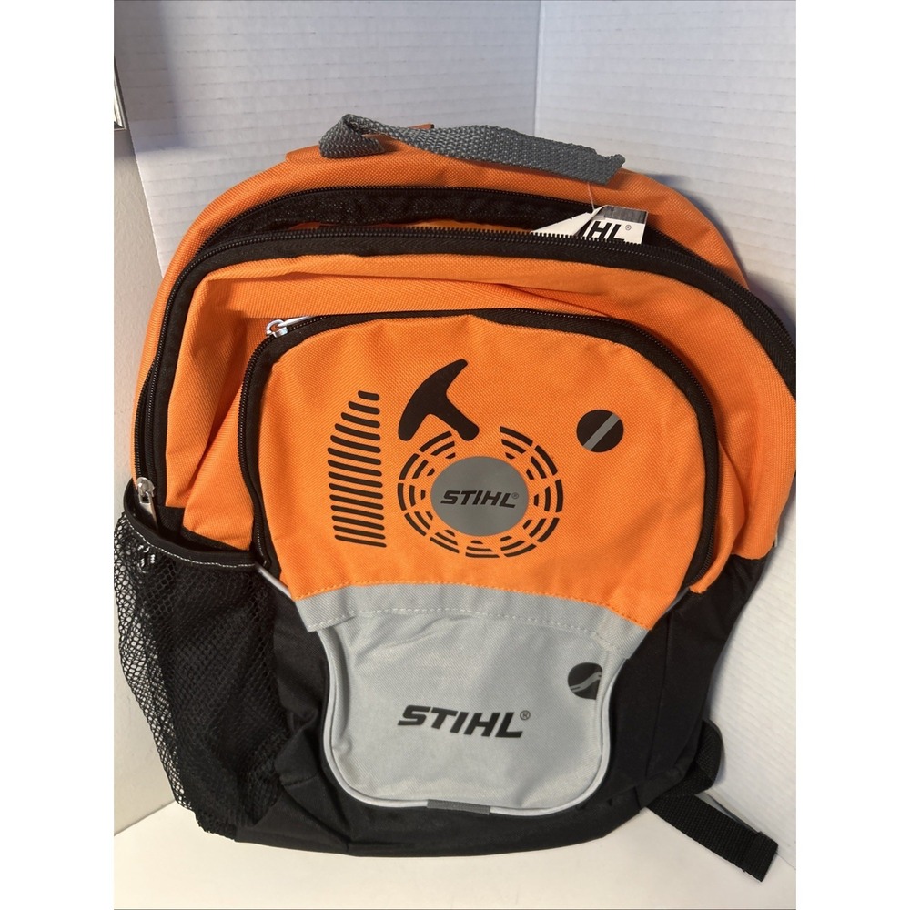 Stihl- Blower School Backpack for Kids 17 Inch X 14in. Orange And Black New. G43 - Picture 4 of 5